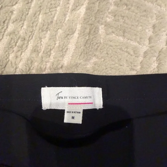 Tera by Vince Camuto Black Leggings with Branded Waistband - Picture 2 of 3